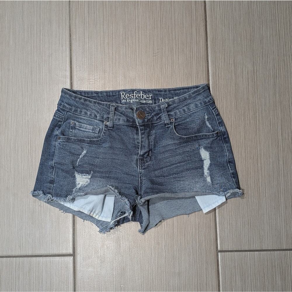 Resfeber midrise Jean Shorts Women's Distressed Denim Shorts